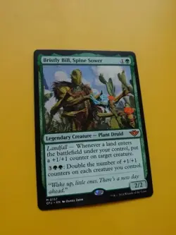 Bristly Bill, Spine Sower. Mythic Plant Druid. OTJ Magic the Gathering Card. - Image 3