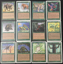 Vintage MTG Lot: 1995-1997 12 GREEN Cards – LP – Magic: The Gathering - Image 3