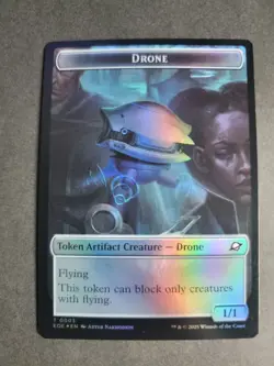 Drone / Lander 0006 (Foil) Token MTG Edge of Eternities - Image 1
