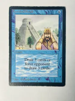 MTG Ancestral Recall International Edition (IE) Magic the Gathering Heavy Play - Image 5