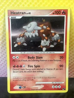 2008 Heatran 1/17 POP Series 8 Vintage Promo Cosmos Holo Rare Pokemon TCG MP - Image 3