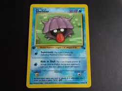 Pokémon Shellder – 54/62 – Fossil Set – 1st Edition - Image 1