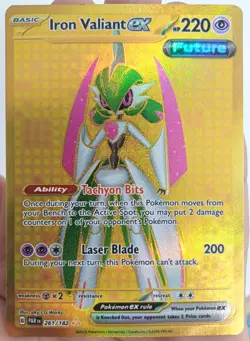 Iron Valiant ex 261/182 Hyper Rare Near Mint SV04: Paradox Rift NM Pokemon TCG - Image 7