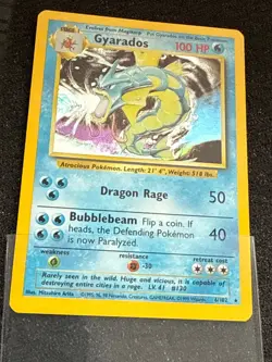 Pokémon TCG Gyarados Base Set 6/102 Holo 1999-2000 Wizards Base Set Copyright... - Image 4