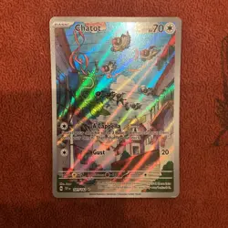 Chatot 181 /162 Illustrated Rare Alt Art SV Temporal Forces Pokemon English NM - Image 2