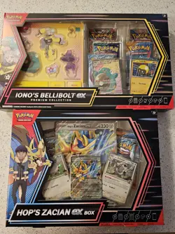 Pokémon Iono's Bellibolt ex Premium Collection + 2 x Hop's Zacian ex (3 Boxes) - Image 6