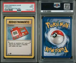 POKEMON PSA 9 TRAINING POKEDEX 87/102 1st LOW POP ITALIAN BASE SET!🌎 - Image 3