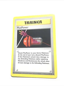 PLUSPOWER - 84/102 - Base Set SHADOWLESS - Pokemon Card - LP - Image 3