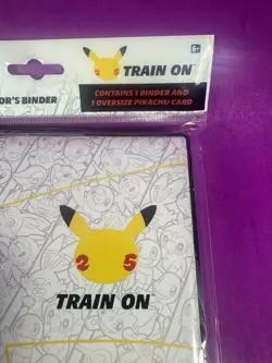 Pokemon 25th Anniversary Oversized Binder Pikachu Promo First Partner Collector - Image 11