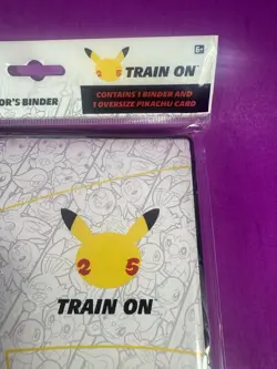 Pokemon 25th Anniversary Oversized Binder Pikachu Promo First Partner Collector - Image 2
