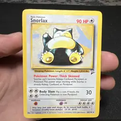 Snorlax 30/130 Base Set 2 Rare Pokemon Card Non-Holo - Image 6