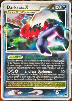 Darkrai LV.X 104/106 Ultra Rare Great Encounters Pokémon Card LP 🔥 - Image 10