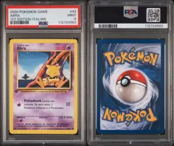 POKEMON PSA 9 ABRA 43/102 1st FIRST EDITION ITALIAN BASE SET LOW POP!🌎 - Image 6