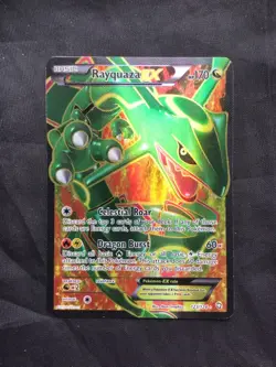 Pokemon Cards: Dragons Exalted Ultra Rare Full Art: Rayquaza EX 123/124 - Image 1