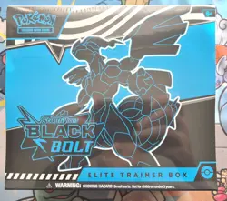 Sealed Black Bolt Elite Trainer Box ETB Pokemon TCG Cards New Official - Image 3