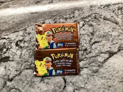 2 sealed Packs Pokemon Topps Trading Cards TV Animation Edition: Series 1 - Image 3