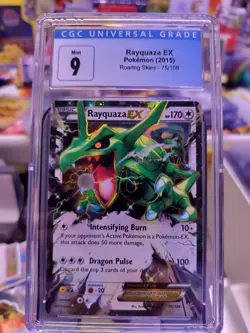 2015 Rayquaza EX - Pokemon - Roaring Skies - 75/108 - CGC MINT 9 - Image 1