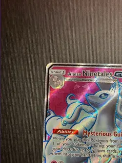 Alolan Ninetales GX 205/214 NM 132/145 LP/NM Full Art Pokémon TCG 2 Card Lot - Image 3