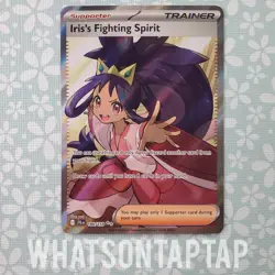 Pokemon Card Iriss Fighting Spirit 180/159 Secret Rare SV Journey Together LP - Image 1