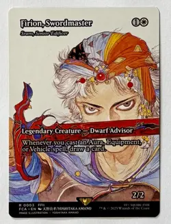 MTG Final Fantasy (FCA 003) Firion, Swordmaster - Rare - NM Pack Fresh SHOWCASE - Image 1
