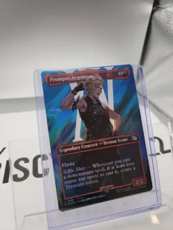 Prompto Argentum (Borderless) (Surge Foil) Final Fantasy Foil MINT MTG Magic - Image 1