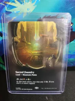MtG Edge of Eternities - Sacred Foundry - Borderless (Foil) #282 NM - Image 1