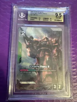 Char’s Zaku 2 GD01-026 Alt Art - Gundam Card Game BETA (English) - BGS 9.5 - Image 1