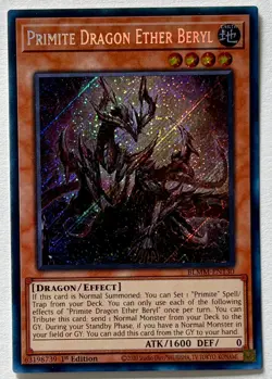 Primite Dragon Ether Beryl - Yugioh  BLMM-EN130 - 1st Edition - Secret RARE - Image 2