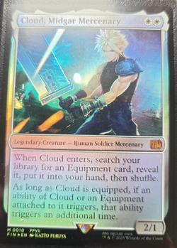 MTG Final Fantasy Cloud, Midgard Mercenary (Regular Art) (Foil) NM Number 0010 - Image 2