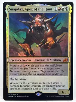 Snapdax, Apex Of The Hunt NM/M*  FOIL Ikoria ENGLISH 209/274 mtg -UnltdCards - Image 1