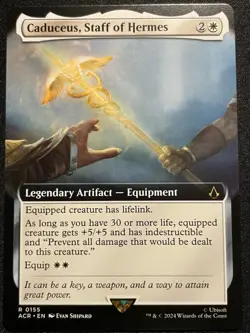 Caduceus, Staff of Hermes Assassin's Creed Magic the Gathering Borderless NM - Image 1