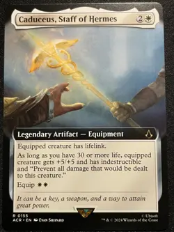 Caduceus, Staff of Hermes Assassin's Creed Magic the Gathering Borderless NM - Image 2