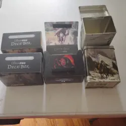 Magic: the Gathering MtG, Lot of (19) empty Vintage deck boxes + storage boxes - Image 2