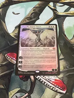 MTG: Elspeth, Storm Slayer (0011) Tarkir: Dragonstorm  Foil Pr0xy NM - Image 2