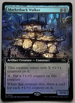 MTG Aetherdrift Marketback Walker Artifact Creature - Construct RARE FOIL #0393 - Image 7