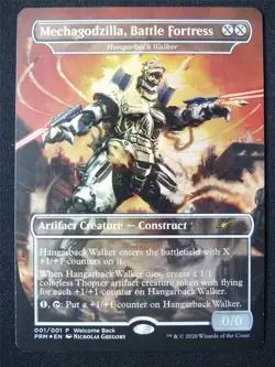 Mechagodzilla Battle Fortress Borderless Foil - PRM - Mtg Card #1MR - Image 1