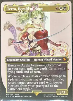 Terra, Herald of Hope 204 -Borderless- Final Fantasy Magic The Gathering MTG - Image 1