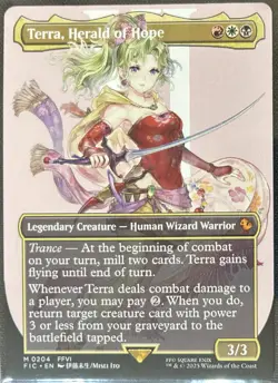 Terra, Herald of Hope 204 -Borderless- Final Fantasy Magic The Gathering MTG - Image 3