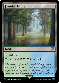 Flooded Grove [The Lord of the Rings: Tales of Middle-Earth Commander] Magic MTG - Image 1