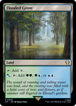 Flooded Grove [The Lord of the Rings: Tales of Middle-Earth Commander] Magic MTG - Image 2