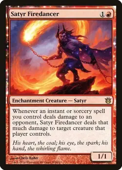 Satyr Firedancer - Foil Born of the Gods LP MTG - Image 1