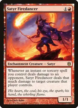 Satyr Firedancer - Foil Born of the Gods LP MTG - Image 2