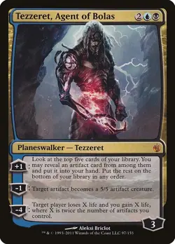 Tezzeret, Agent of Bolas Mirrodin Besieged LP MTG - Image 1