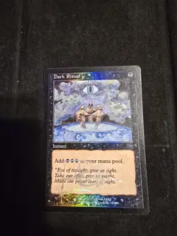 Magic: The Gathering Dark Ritual LP Mercadian Masques Foil Artist Signature - Image 1