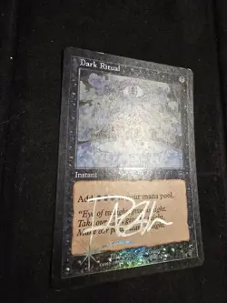 Magic: The Gathering Dark Ritual LP Mercadian Masques Foil Artist Signature - Image 12