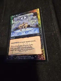 Magic: The Gathering Dark Ritual LP Mercadian Masques Foil Artist Signature - Image 2