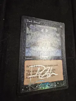 Magic: The Gathering Dark Ritual LP Mercadian Masques Foil Artist Signature - Image 3