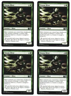 Magic The Gathering MTG - Magic 2015 M15 2014 - #205 Venom Sliver NM  x4 - Image 10