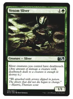 Magic The Gathering MTG - Magic 2015 M15 2014 - #205 Venom Sliver NM  x4 - Image 11