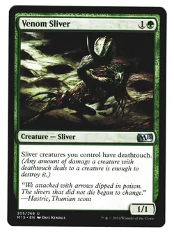 Magic The Gathering MTG - Magic 2015 M15 2014 - #205 Venom Sliver NM  x4 - Image 6